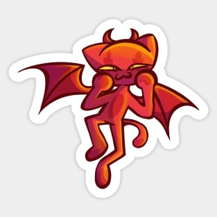 Demon Cat Sticker